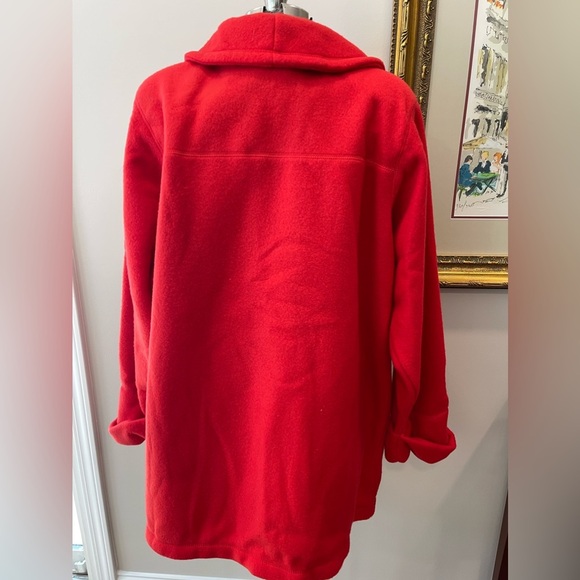 🆕Venezia Bright red polyester jacket-Y2K-Deadstock-slouchy coat-winter coat NWT - Picture 3 of 12